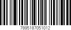 Código de barras (EAN, GTIN, SKU, ISBN): '7895187051012'