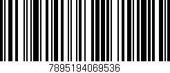 Código de barras (EAN, GTIN, SKU, ISBN): '7895194069536'