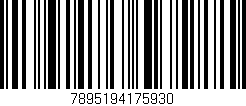 Código de barras (EAN, GTIN, SKU, ISBN): '7895194175930'