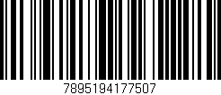Código de barras (EAN, GTIN, SKU, ISBN): '7895194177507'