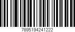 Código de barras (EAN, GTIN, SKU, ISBN): '7895194241222'