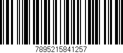 Código de barras (EAN, GTIN, SKU, ISBN): '7895215841257'
