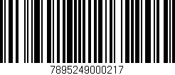 Código de barras (EAN, GTIN, SKU, ISBN): '7895249000217'