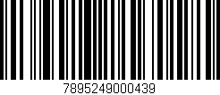 Código de barras (EAN, GTIN, SKU, ISBN): '7895249000439'