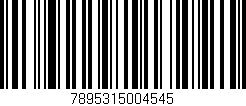 Código de barras (EAN, GTIN, SKU, ISBN): '7895315004545'