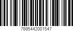 Código de barras (EAN, GTIN, SKU, ISBN): '7895442001547'