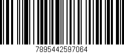 Código de barras (EAN, GTIN, SKU, ISBN): '7895442597064'