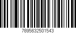 Código de barras (EAN, GTIN, SKU, ISBN): '7895632501543'