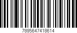 Código de barras (EAN, GTIN, SKU, ISBN): '7895647418614'