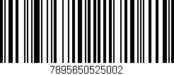 Código de barras (EAN, GTIN, SKU, ISBN): '7895650525002'
