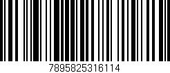 Código de barras (EAN, GTIN, SKU, ISBN): '7895825316114'