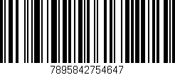 Código de barras (EAN, GTIN, SKU, ISBN): '7895842754647'
