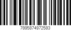 Código de barras (EAN, GTIN, SKU, ISBN): '7895874972583'