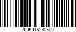 Código de barras (EAN, GTIN, SKU, ISBN): '7895915269580'