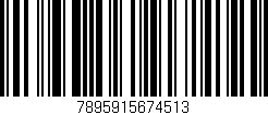 Código de barras (EAN, GTIN, SKU, ISBN): '7895915674513'