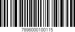 Código de barras (EAN, GTIN, SKU, ISBN): '7896000100115'