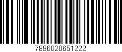 Código de barras (EAN, GTIN, SKU, ISBN): '7896020651222'