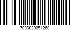 Código de barras (EAN, GTIN, SKU, ISBN): '7896020651260'