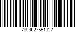 Código de barras (EAN, GTIN, SKU, ISBN): '7896027551327'