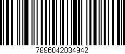 Código de barras (EAN, GTIN, SKU, ISBN): '7896042034942'