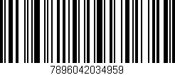 Código de barras (EAN, GTIN, SKU, ISBN): '7896042034959'
