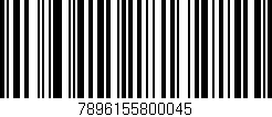 Código de barras (EAN, GTIN, SKU, ISBN): '7896155800045'