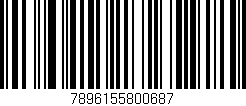 Código de barras (EAN, GTIN, SKU, ISBN): '7896155800687'