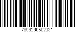 Código de barras (EAN, GTIN, SKU, ISBN): '7896230502031'