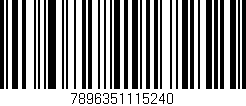 Código de barras (EAN, GTIN, SKU, ISBN): '7896351115240'