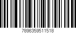 Código de barras (EAN, GTIN, SKU, ISBN): '7896359511518'