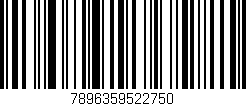 Código de barras (EAN, GTIN, SKU, ISBN): '7896359522750'
