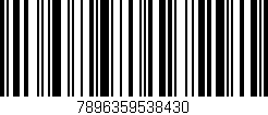Código de barras (EAN, GTIN, SKU, ISBN): '7896359538430'
