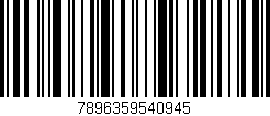Código de barras (EAN, GTIN, SKU, ISBN): '7896359540945'