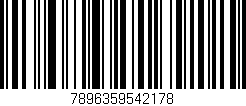 Código de barras (EAN, GTIN, SKU, ISBN): '7896359542178'