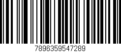 Código de barras (EAN, GTIN, SKU, ISBN): '7896359547289'