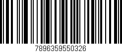 Código de barras (EAN, GTIN, SKU, ISBN): '7896359550326'