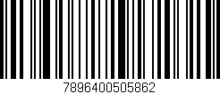 Código de barras (EAN, GTIN, SKU, ISBN): '7896400505862'