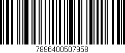 Código de barras (EAN, GTIN, SKU, ISBN): '7896400507958'