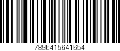 Código de barras (EAN, GTIN, SKU, ISBN): '7896415641654'