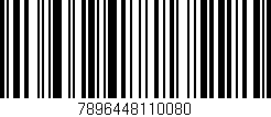 Código de barras (EAN, GTIN, SKU, ISBN): '7896448110080'