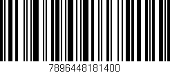 Código de barras (EAN, GTIN, SKU, ISBN): '7896448181400'