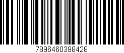 Código de barras (EAN, GTIN, SKU, ISBN): '7896460398428'