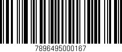 Código de barras (EAN, GTIN, SKU, ISBN): '7896495000167'
