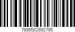 Código de barras (EAN, GTIN, SKU, ISBN): '7896502892785'