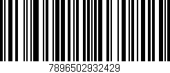Código de barras (EAN, GTIN, SKU, ISBN): '7896502932429'