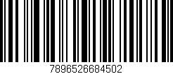 Código de barras (EAN, GTIN, SKU, ISBN): '7896526684502'