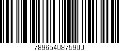 Código de barras (EAN, GTIN, SKU, ISBN): '7896540875900'