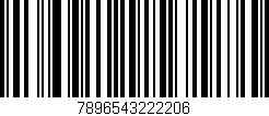 Código de barras (EAN, GTIN, SKU, ISBN): '7896543222206'
