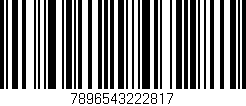Código de barras (EAN, GTIN, SKU, ISBN): '7896543222817'