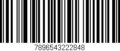 Código de barras (EAN, GTIN, SKU, ISBN): '7896543222848'